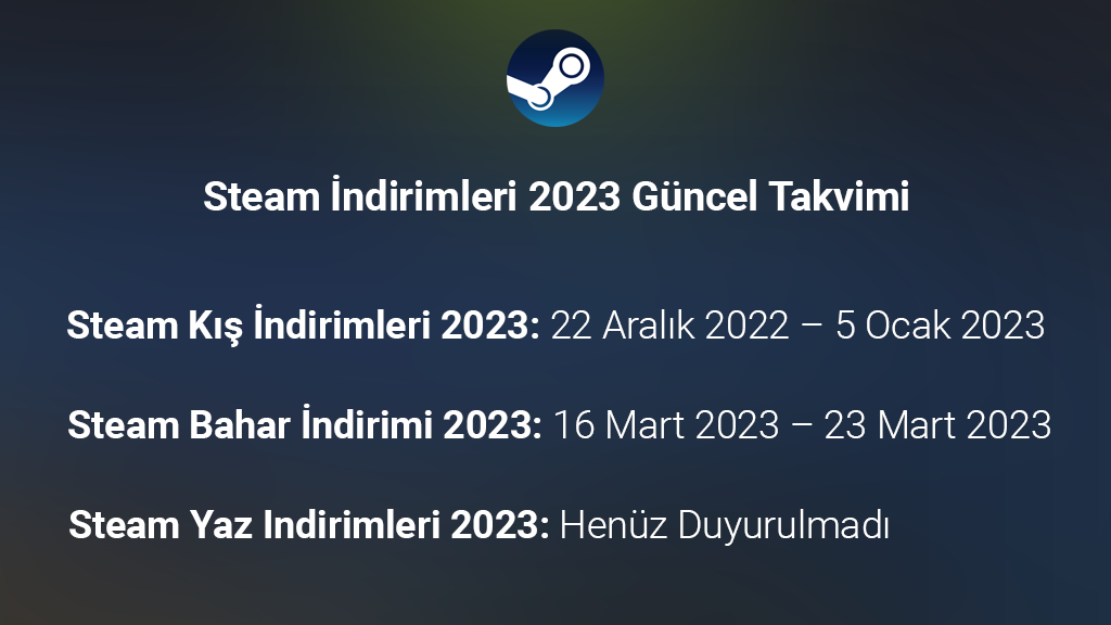 2023 Steam İndirimleri – Steam İndirimleri 2023 Güncel Takvimi