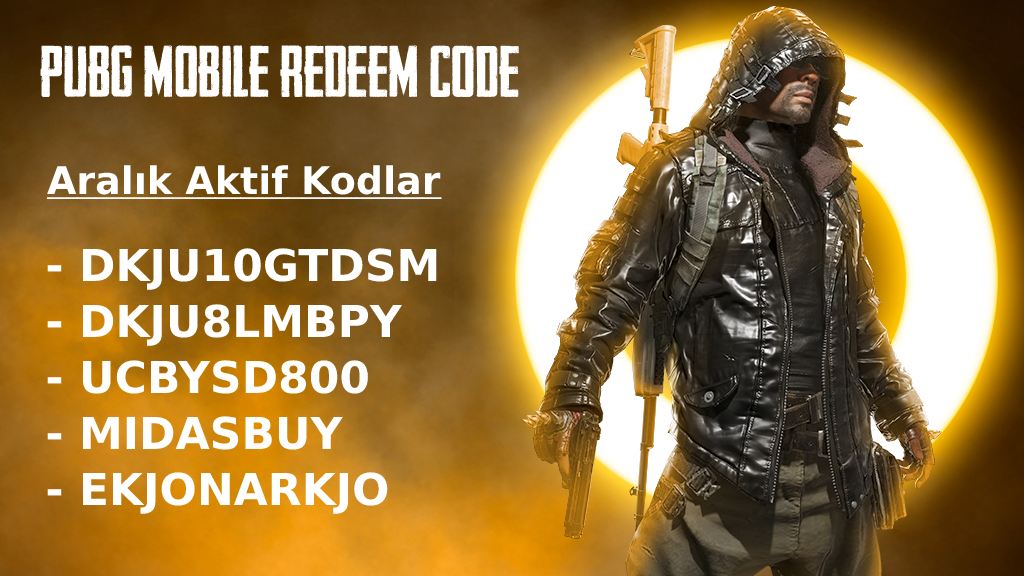 PUBG Mobile Redeem Kodları (Aralık, 2022)