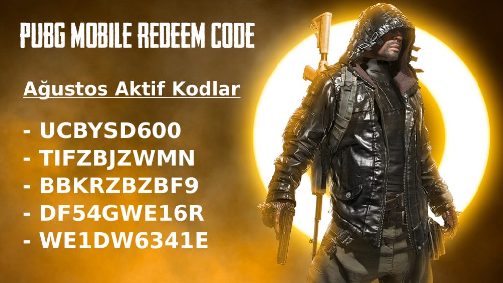 PUBG Mobile Redeem Kodları (Ağustos, 2022)