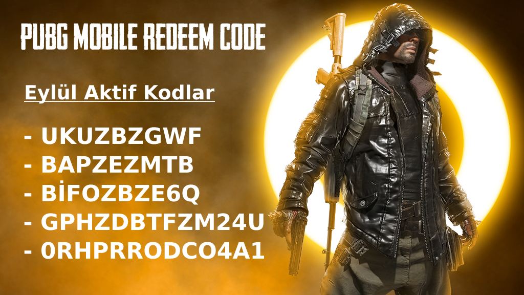 PUBG Mobile Redeem Kodları (Eylül, 2022)