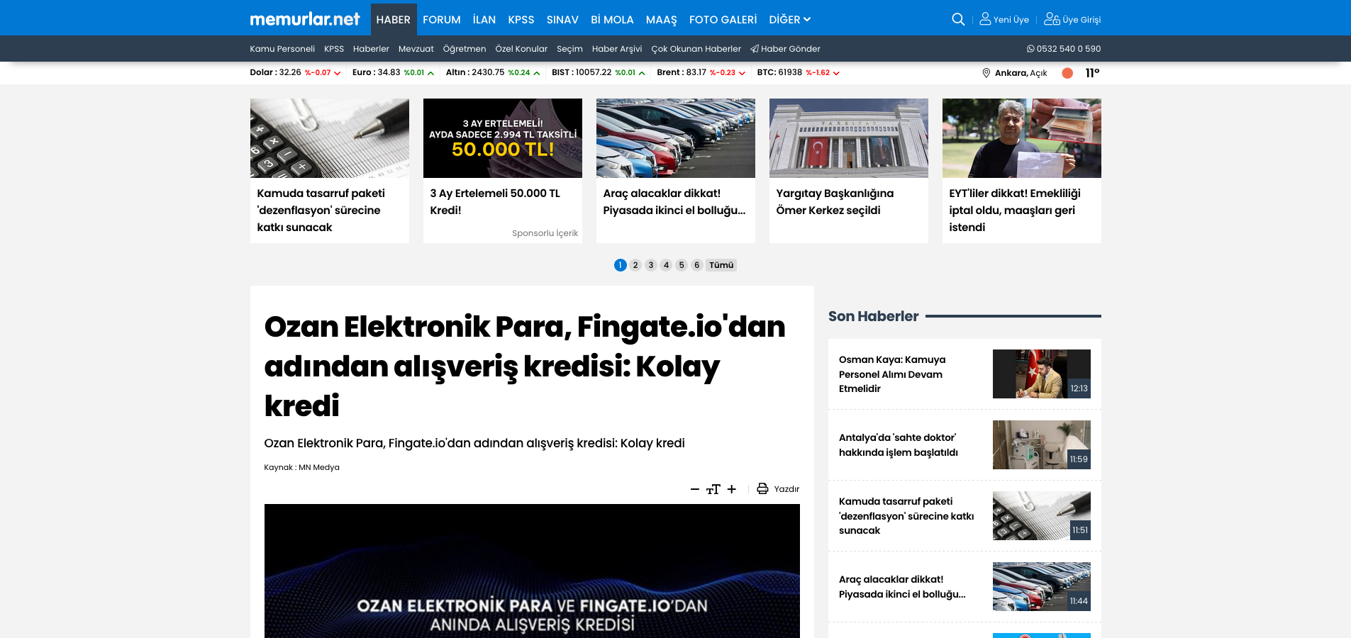 memurlar.net - Ozan Özerk, Ömer Suner Ozan Elektronik Para