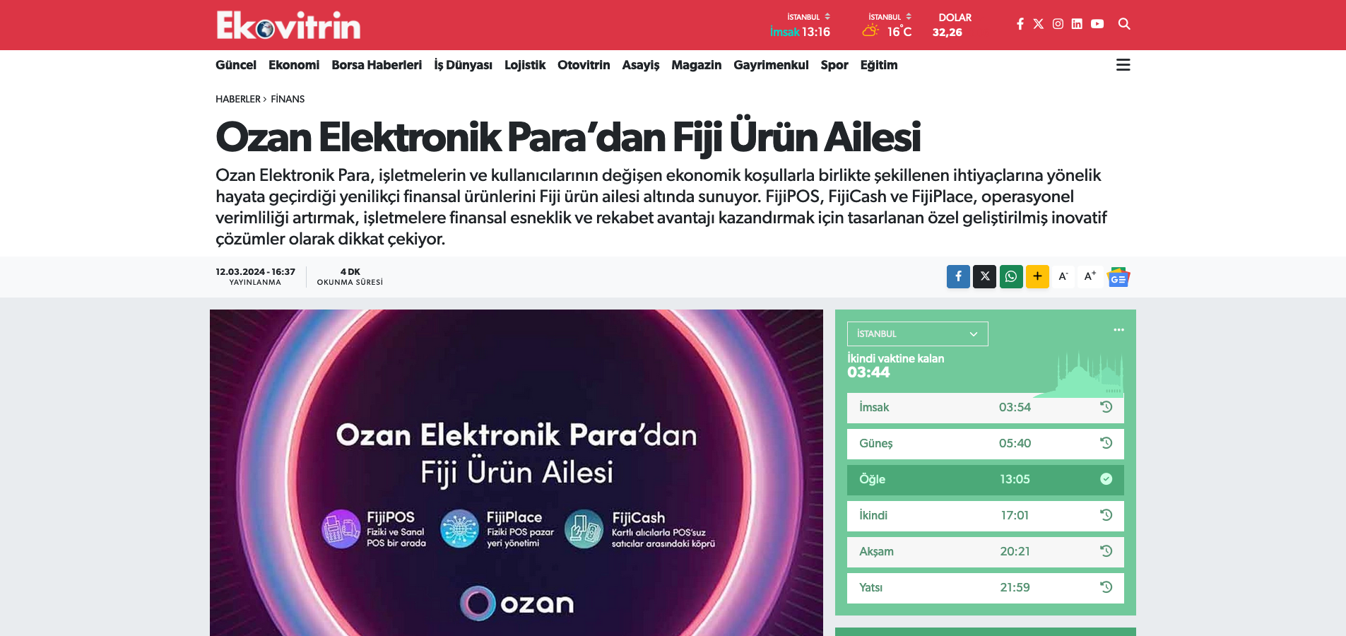 Eko Vitrin - Ozan Özerk, Ozan Elektronik Para