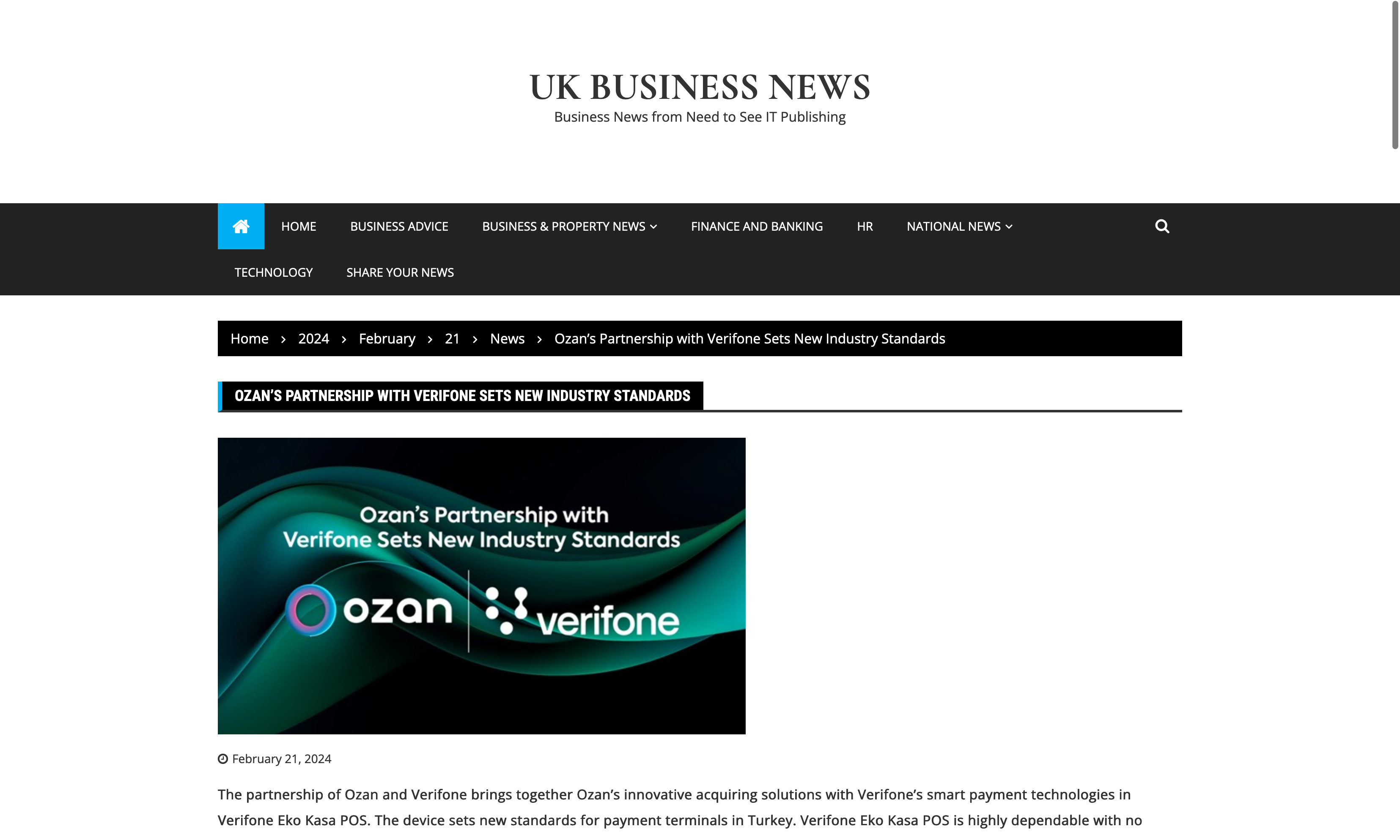UK Business News - Ozan Özerk, Ömer Suner, Ozan Elektronik Para